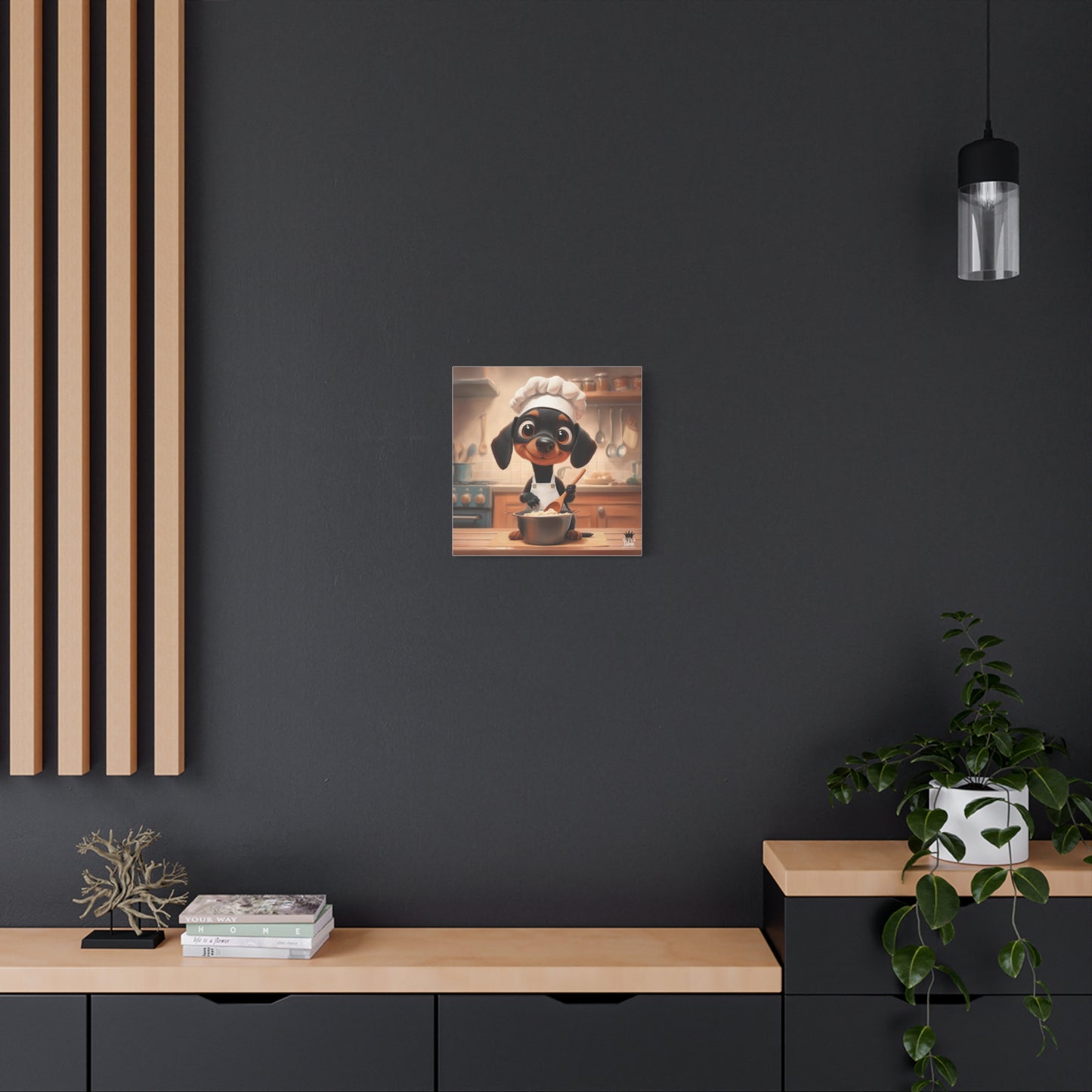 Doberman Puppy Chef Canvas Art
