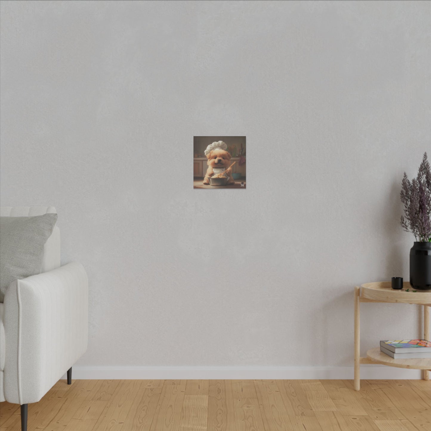 Chow Puppy Chef Canvas Art