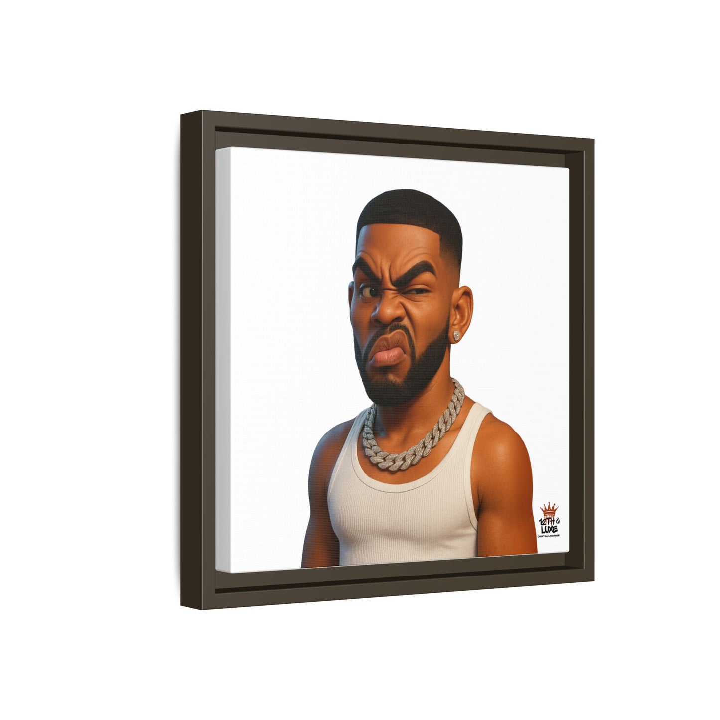 Man Funky Face - Canvas Art