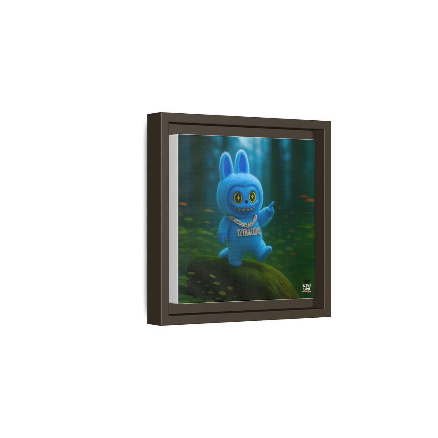 Plush Monster Blue - Canvas Art