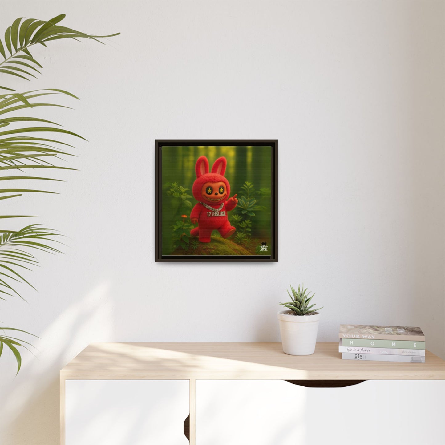 Plush Monster Red - Canvas Art