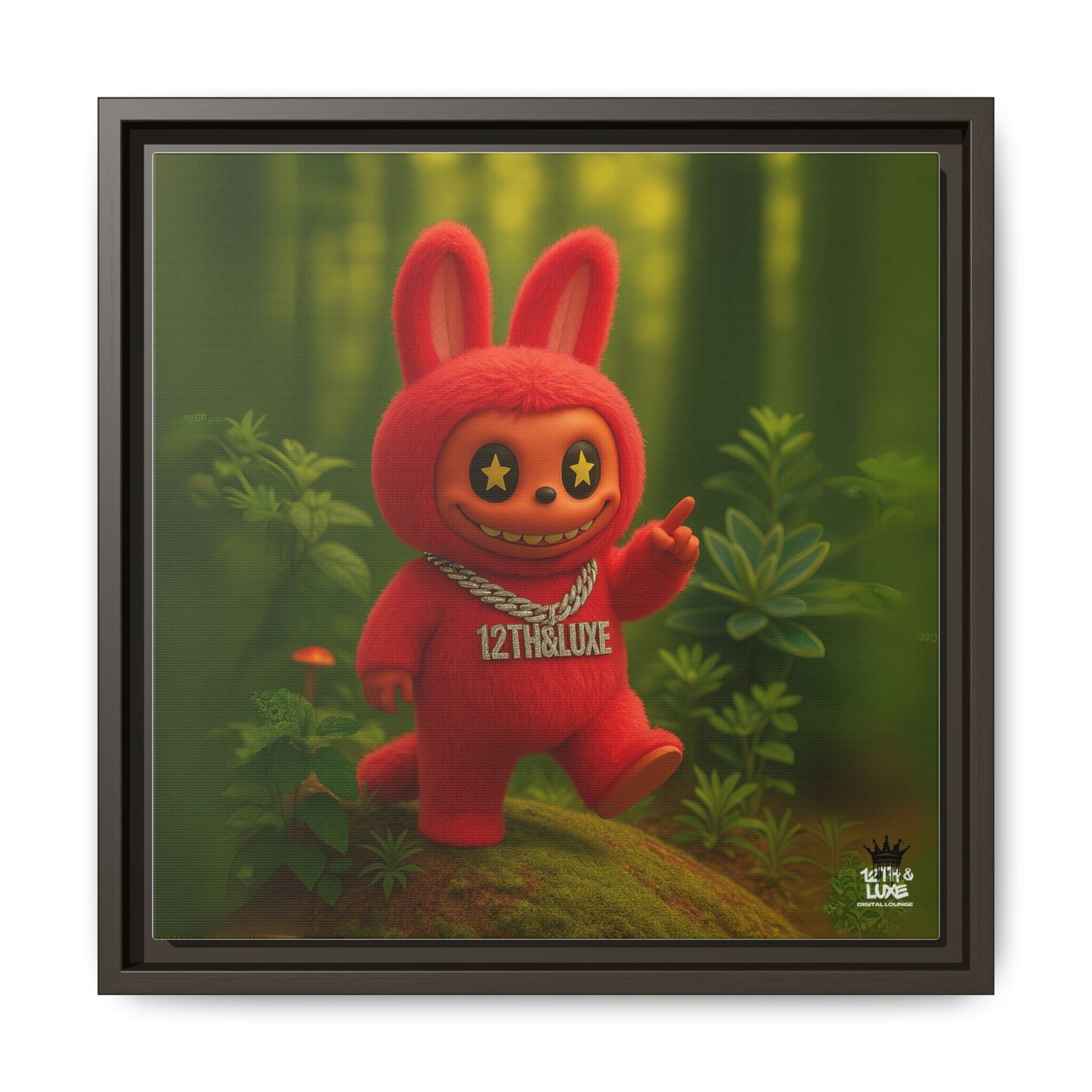 Plush Monster Red - Canvas Art