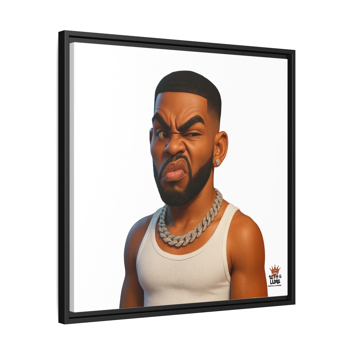 Man Funky Face - Canvas Art