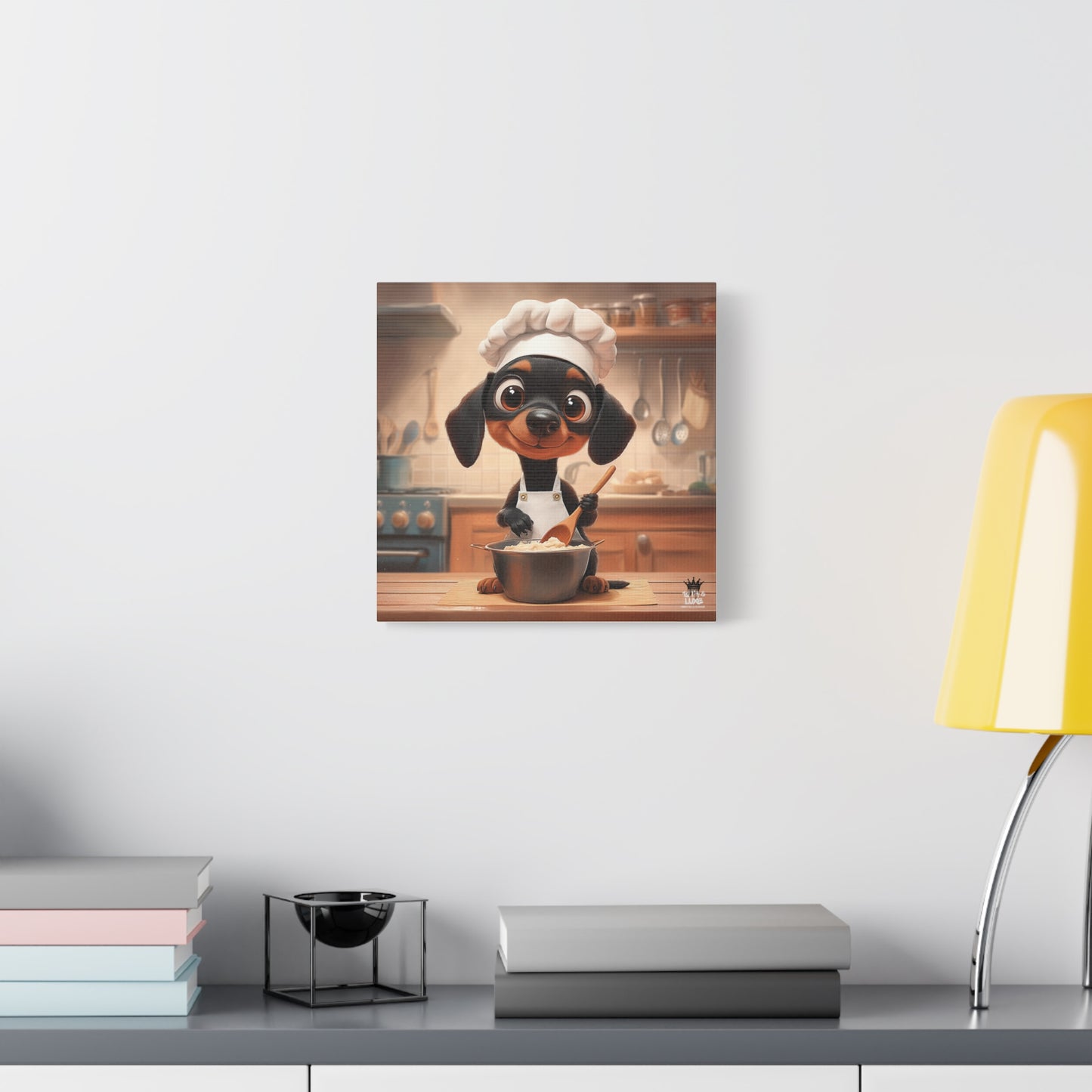 Doberman Puppy Chef Canvas Art