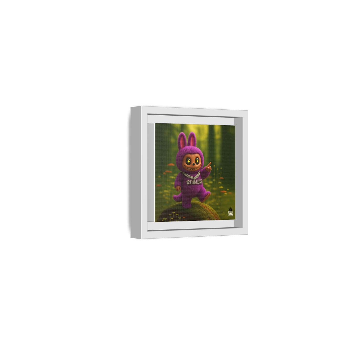 Plush Monster Purple - Canvas Art
