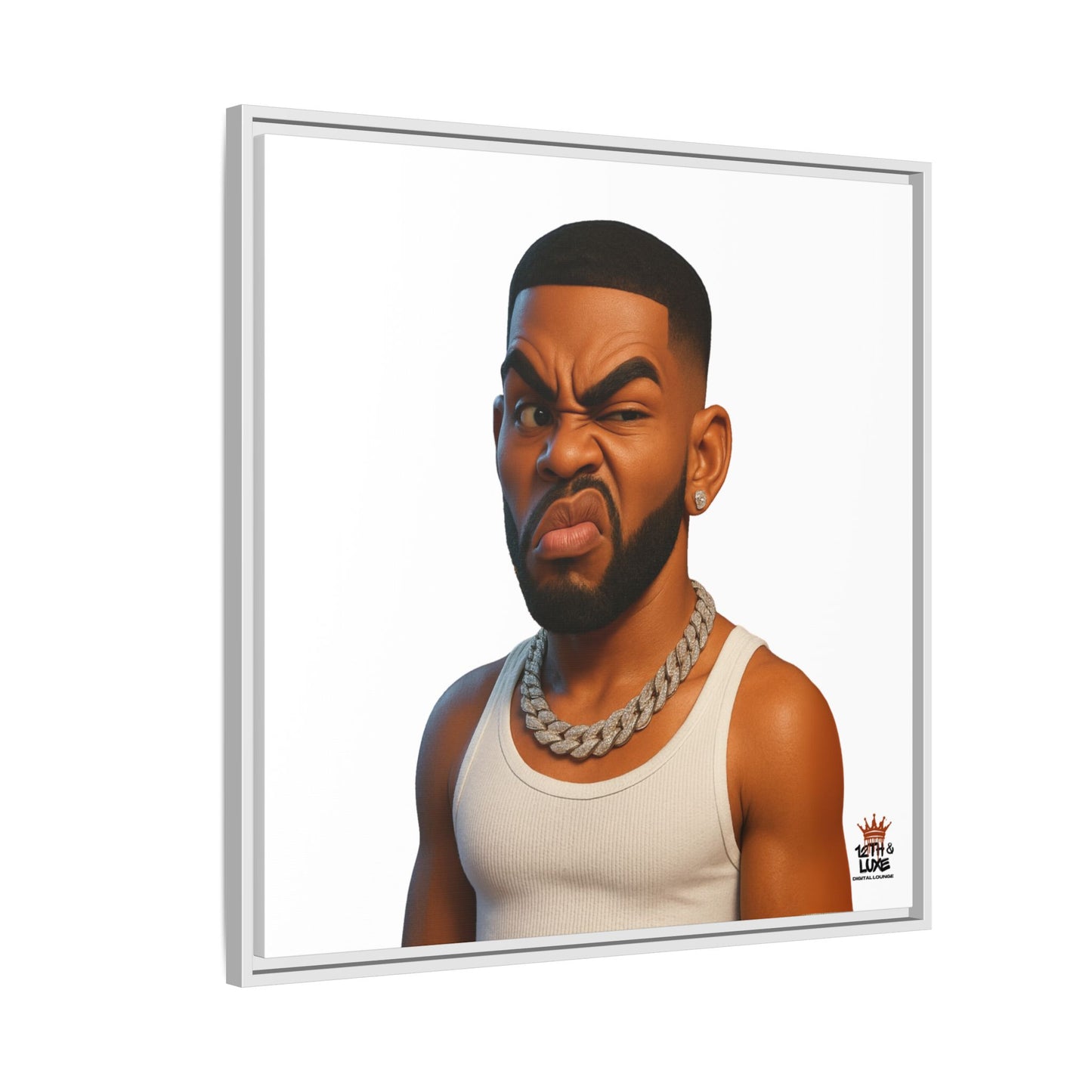 Man Funky Face - Canvas Art