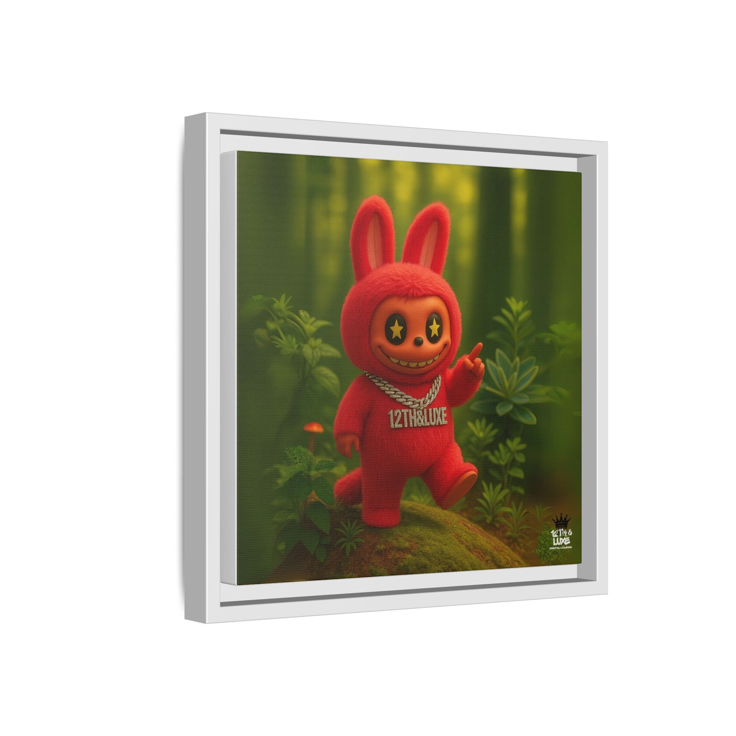 Plush Monster Red - Canvas Art