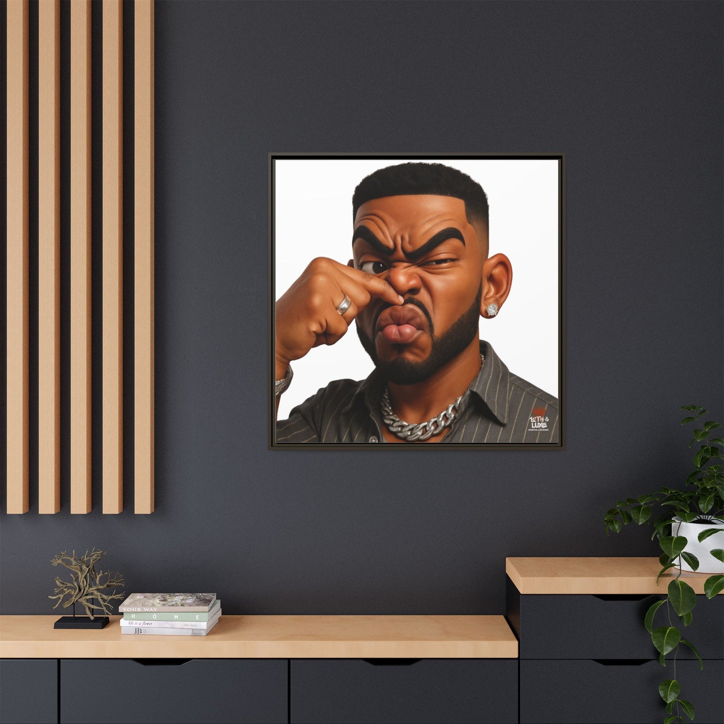 Man Funky Face 2 - Canvas Art