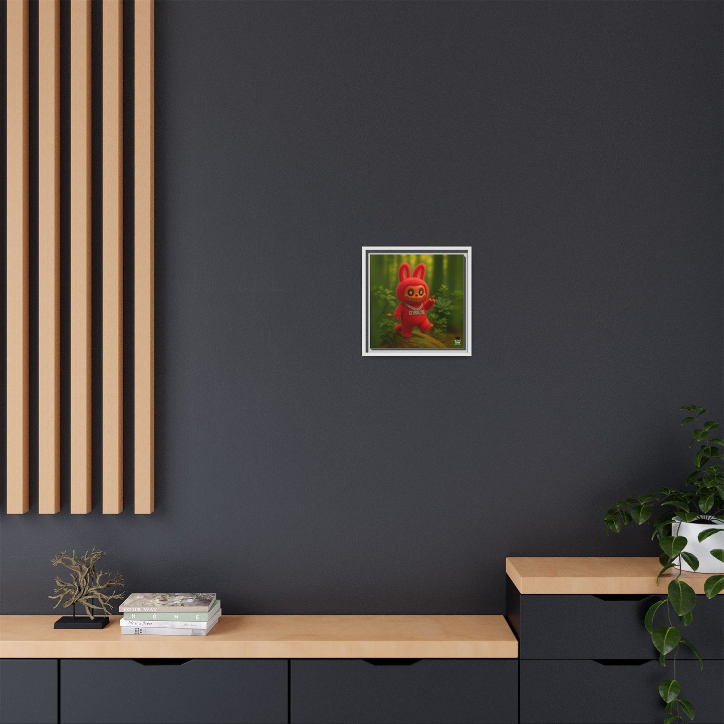Plush Monster Red - Canvas Art