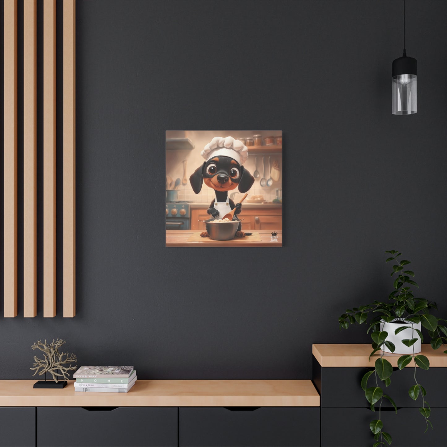 Doberman Puppy Chef Canvas Art