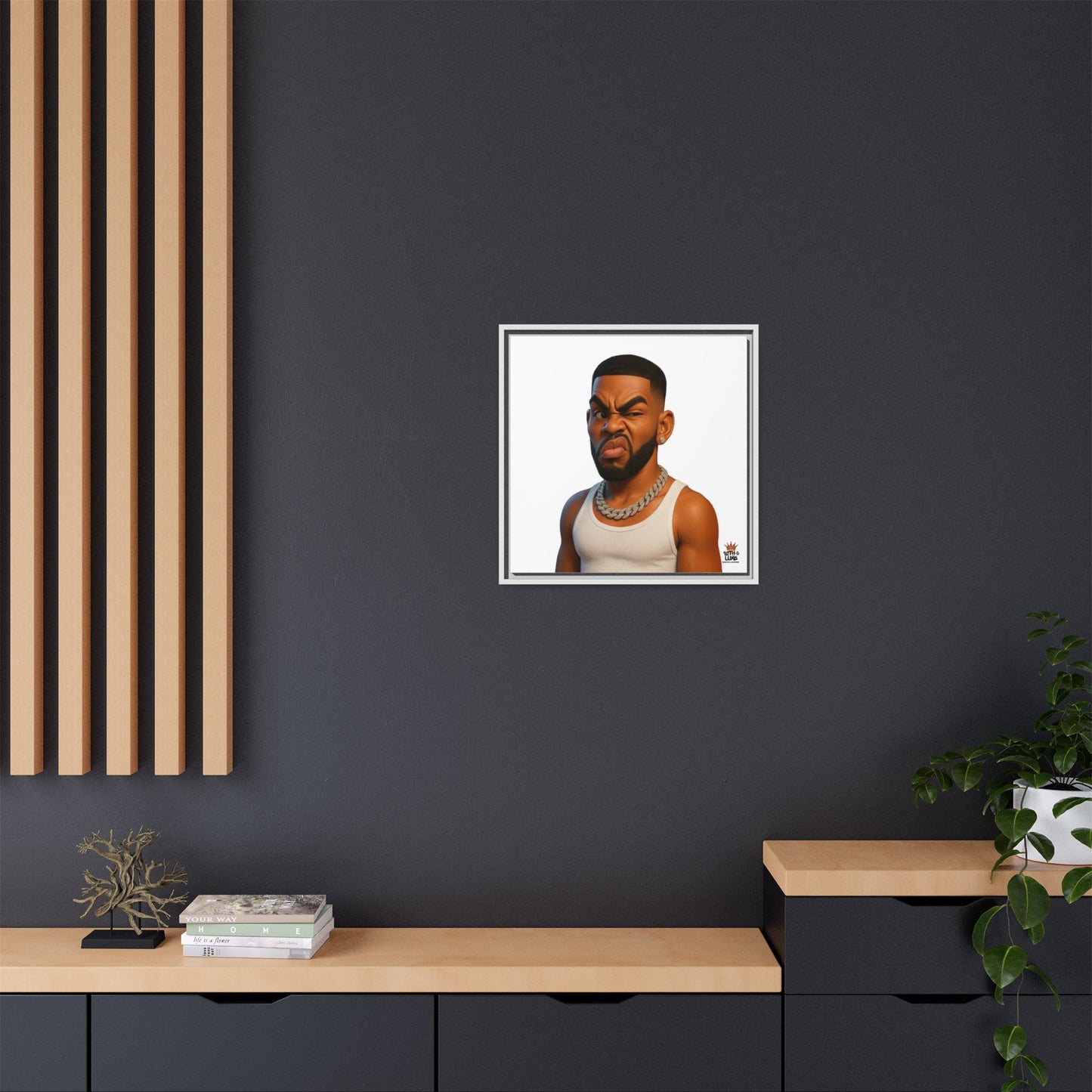 Man Funky Face - Canvas Art