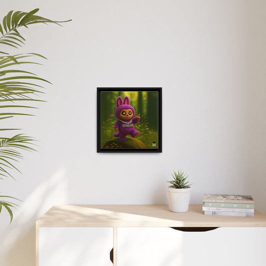 Plush Monster Purple - Canvas Art
