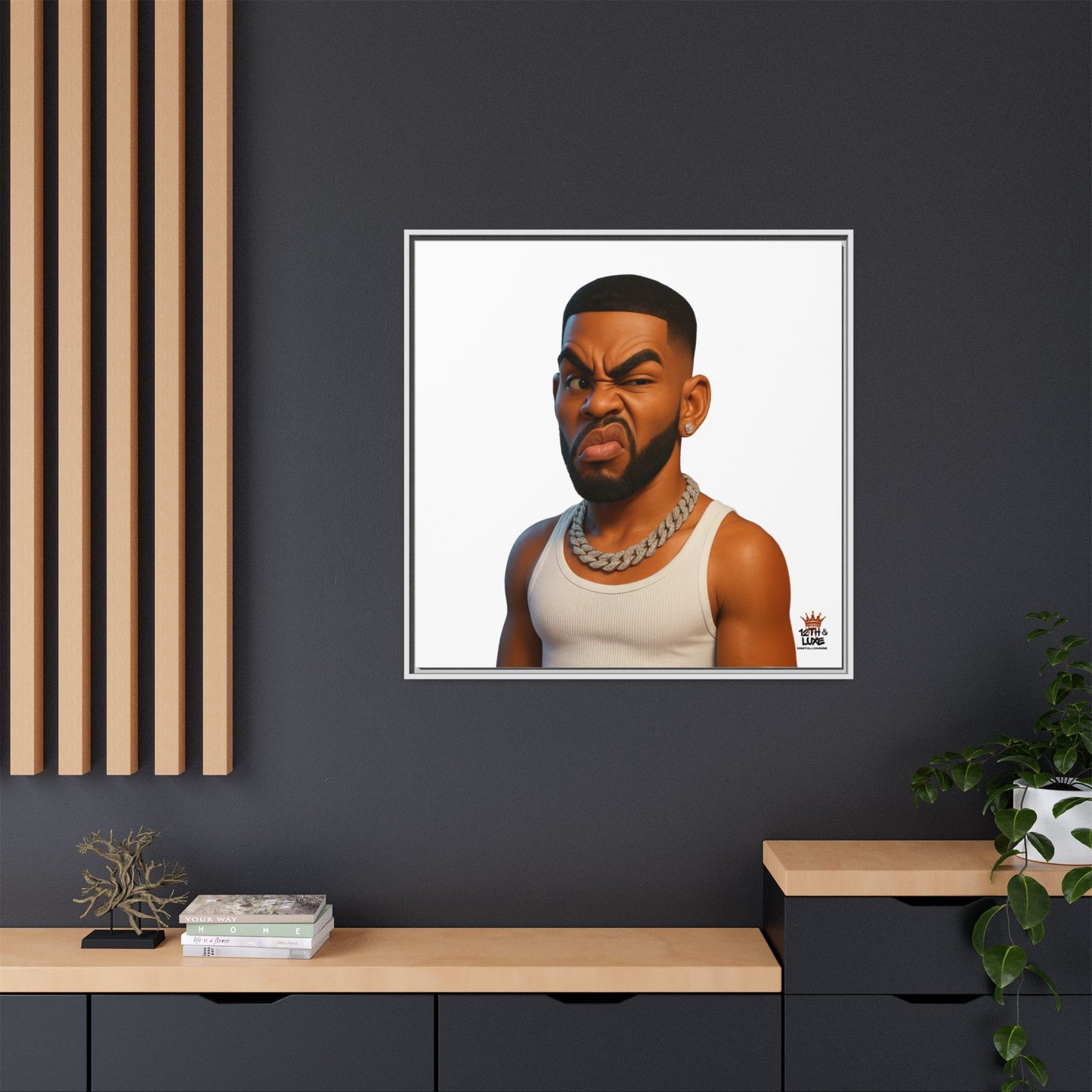 Man Funky Face - Canvas Art