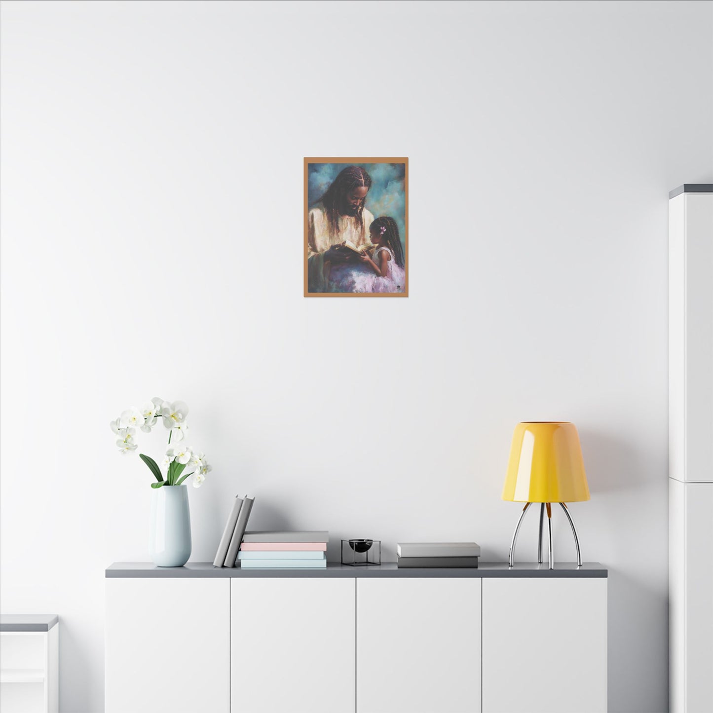 Jesus Reading, Matte Canvas, Stretched, 0.75" (Vertical)