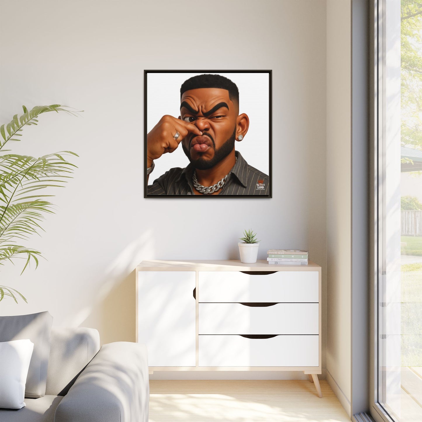 Man Funky Face 2 - Canvas Art