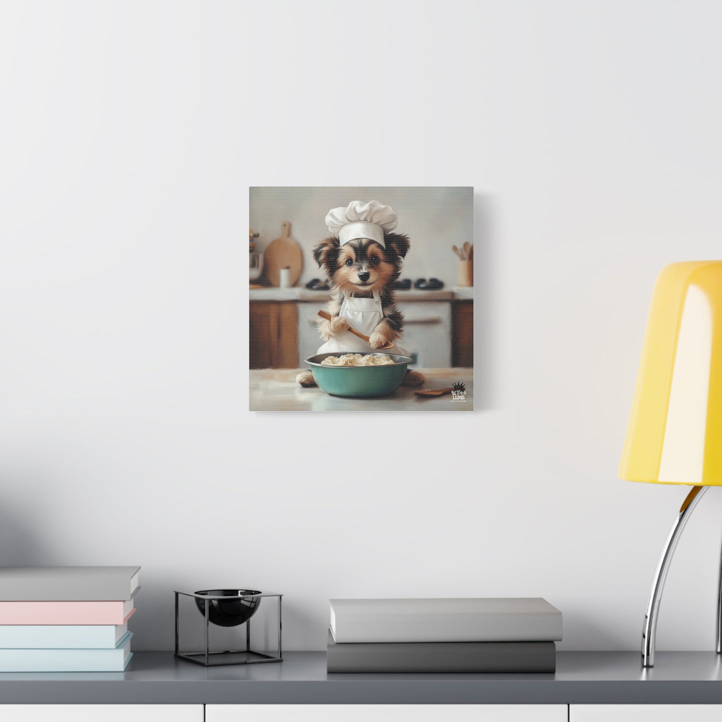 Sheltie Puppy Chef Canvas Art