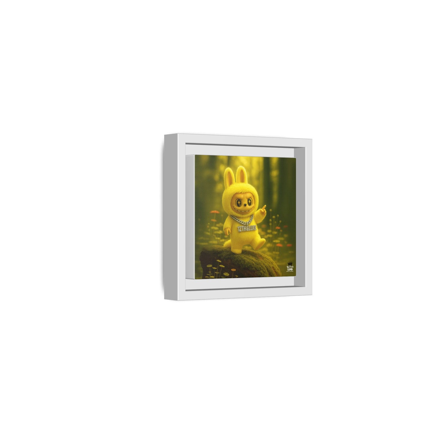 Plush Monster Yellow - Canvas Art