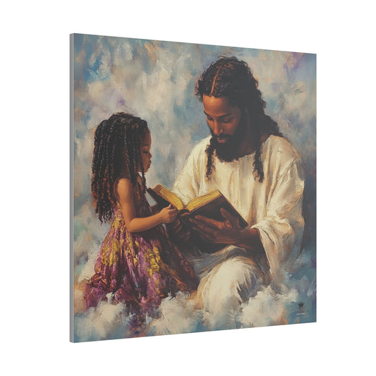 Jesus Reading, Matte Canvas, Stretched, 0.75"