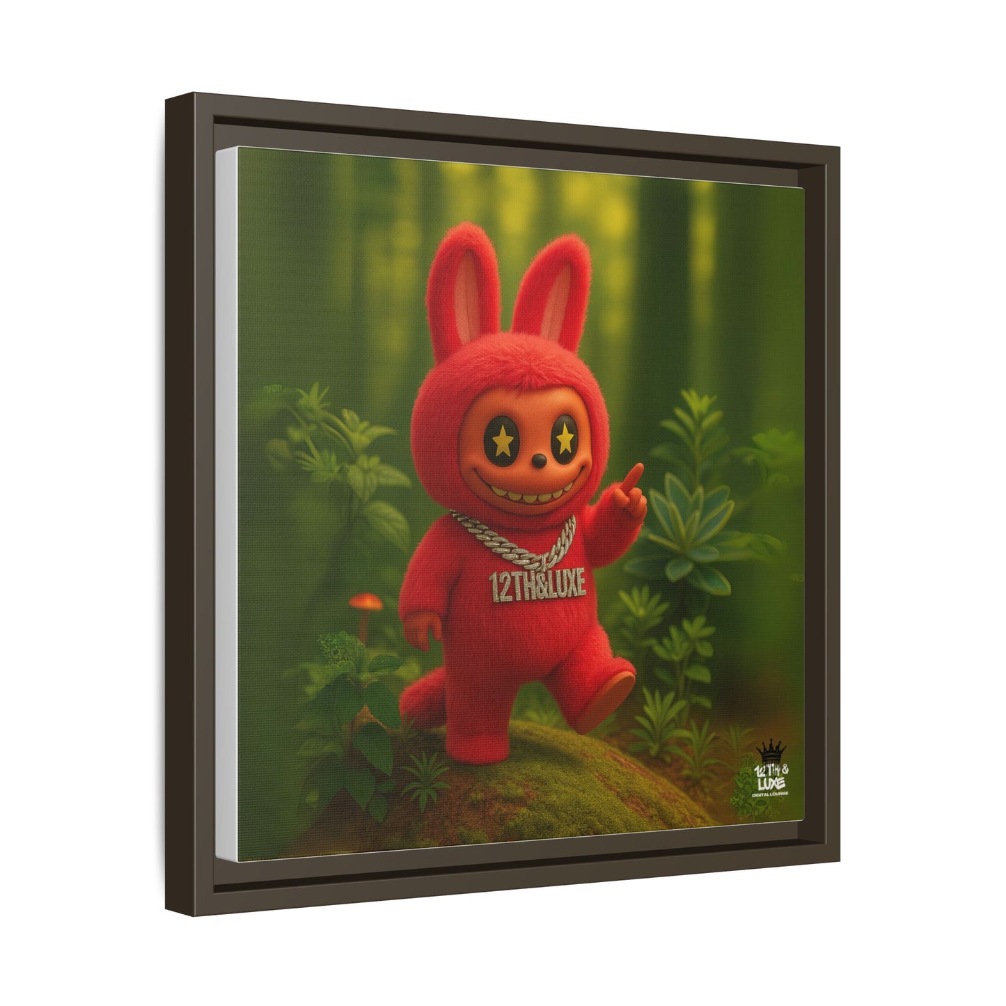 Plush Monster Red - Canvas Art