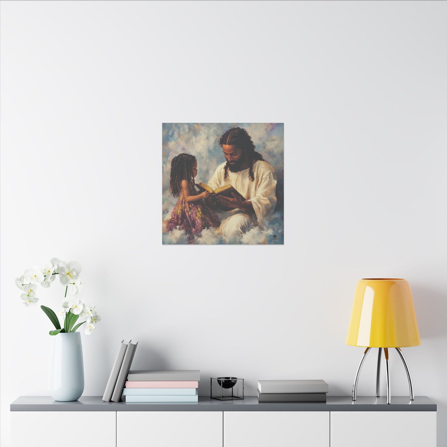 Jesus Reading, Matte Canvas, Stretched, 0.75"