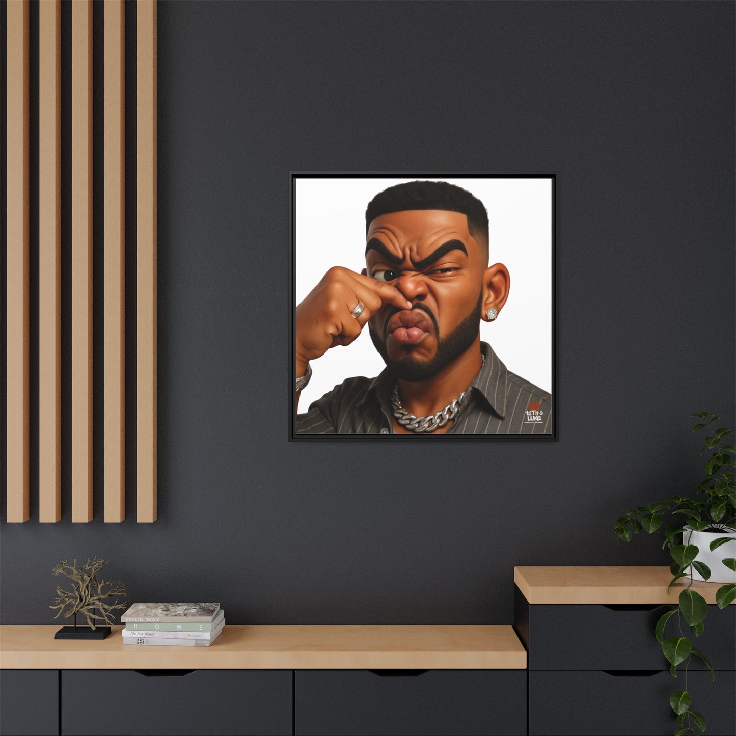 Man Funky Face 2 - Canvas Art