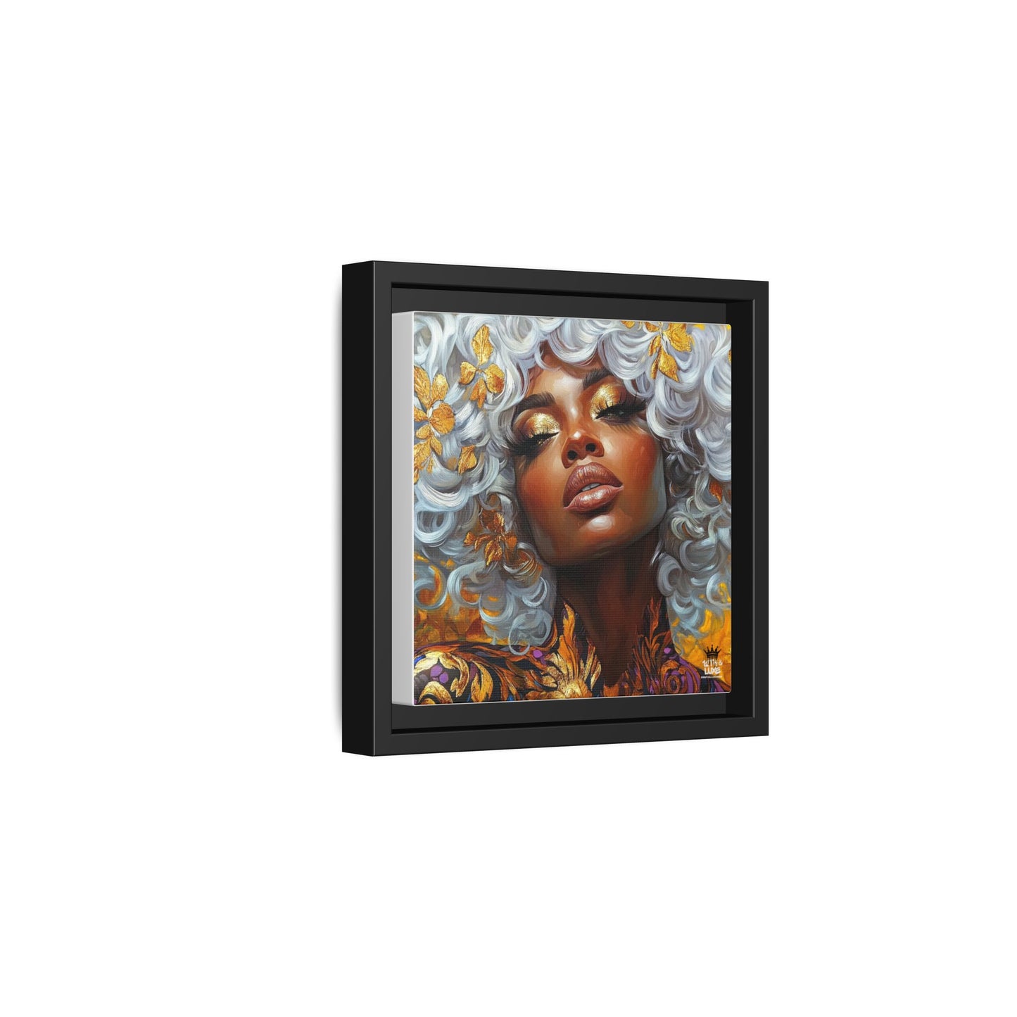 Vibrant Framed Canvas Art - Bold Beauty Portrait