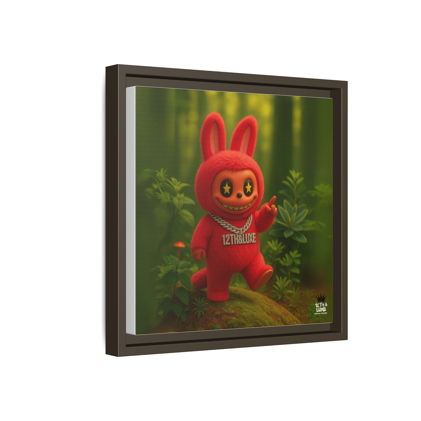 Plush Monster Red - Canvas Art