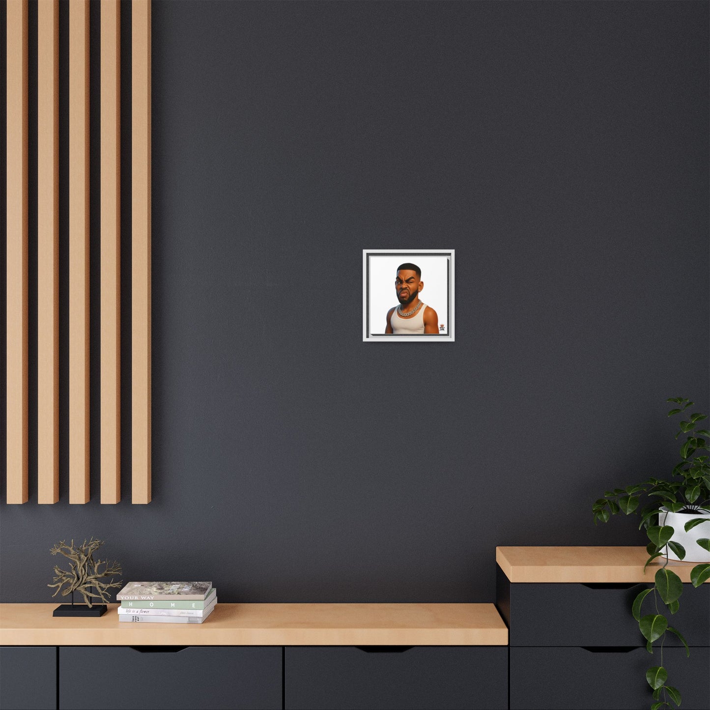 Man Funky Face - Canvas Art