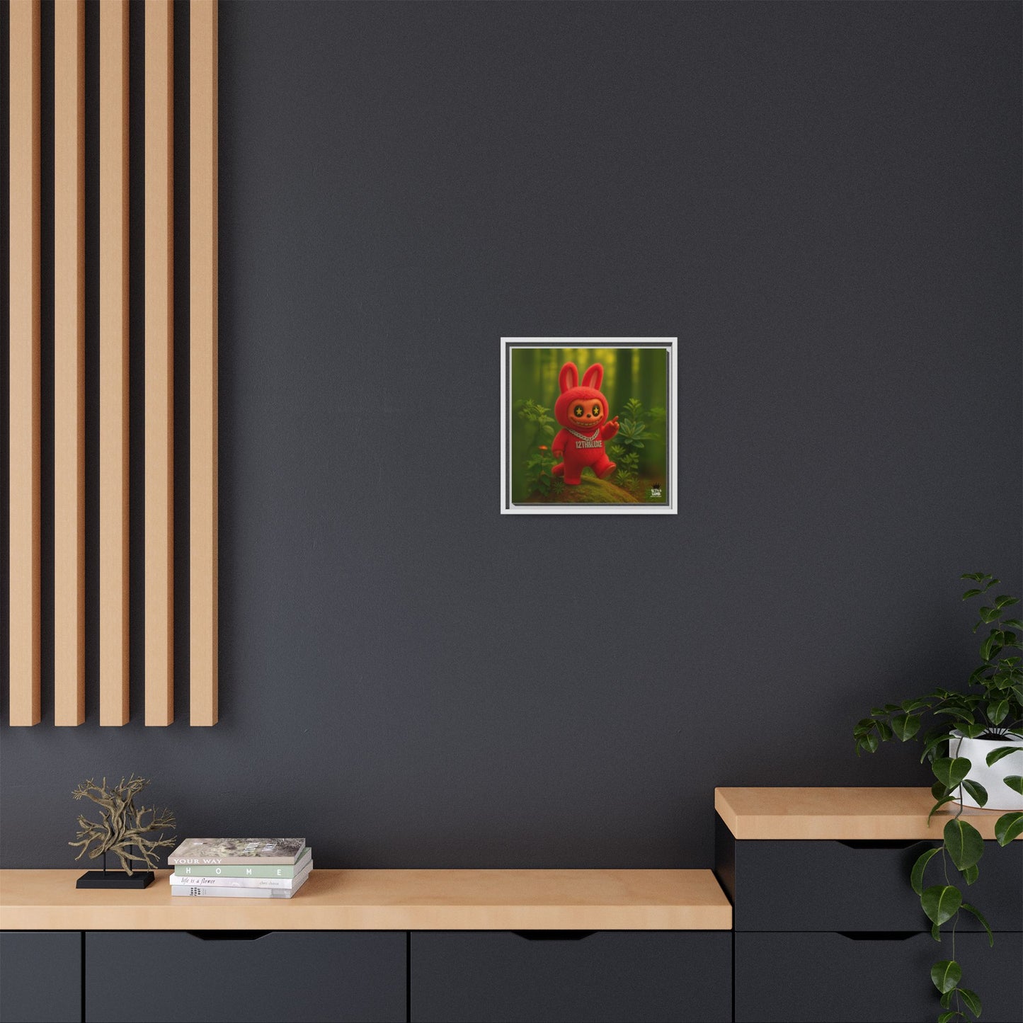 Plush Monster Red - Canvas Art