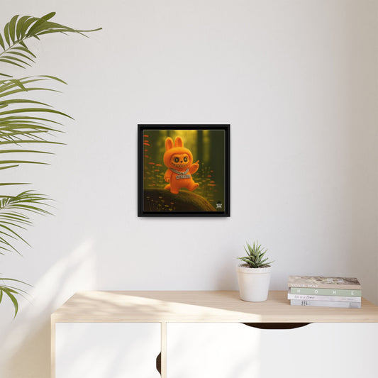 Plush Monster Orange - Canvas Art