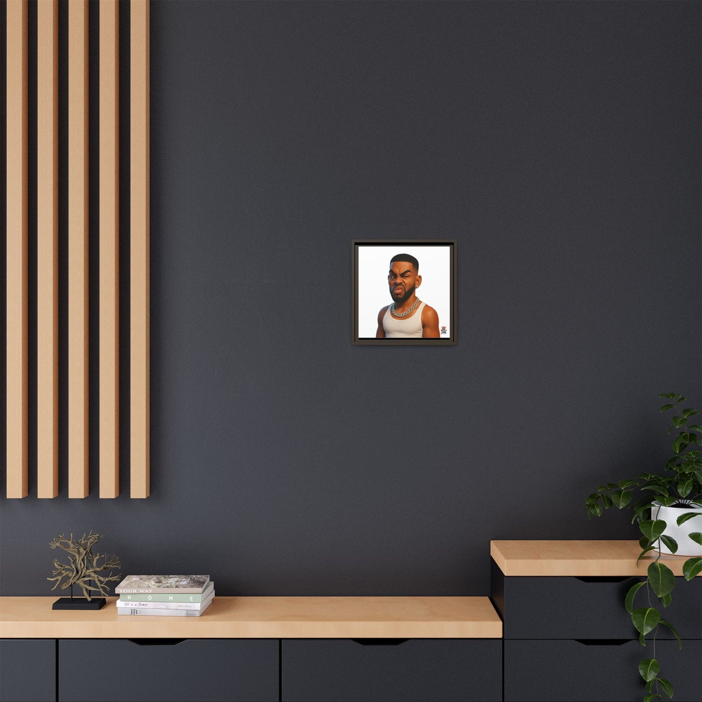 Man Funky Face - Canvas Art
