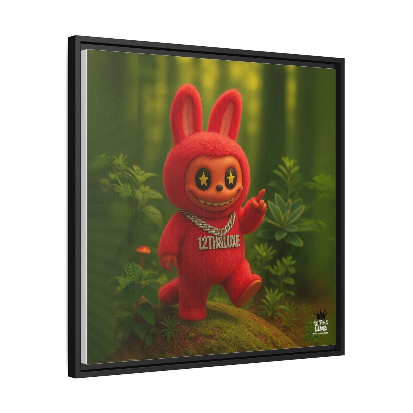 Plush Monster Red - Canvas Art