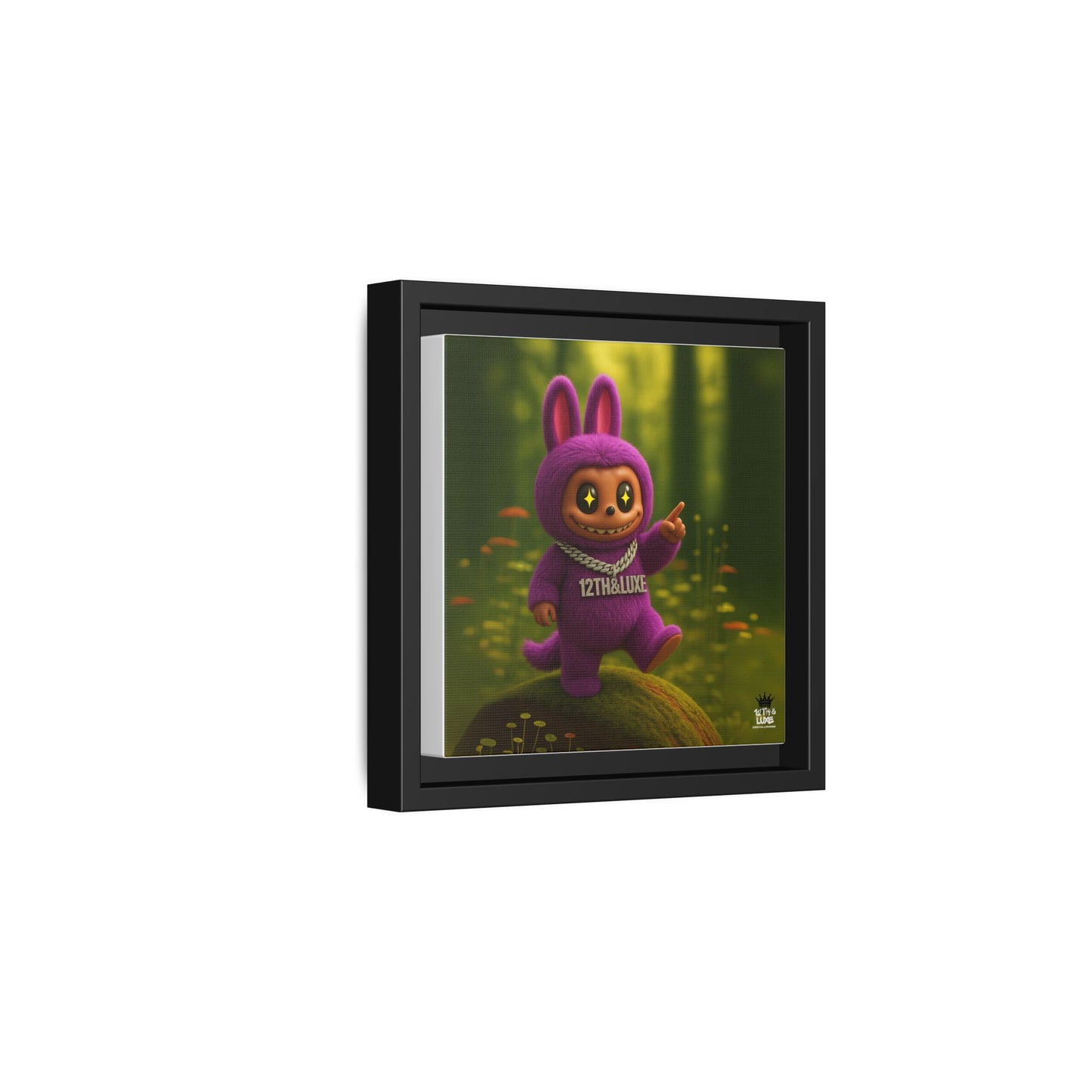 Plush Monster Purple - Canvas Art