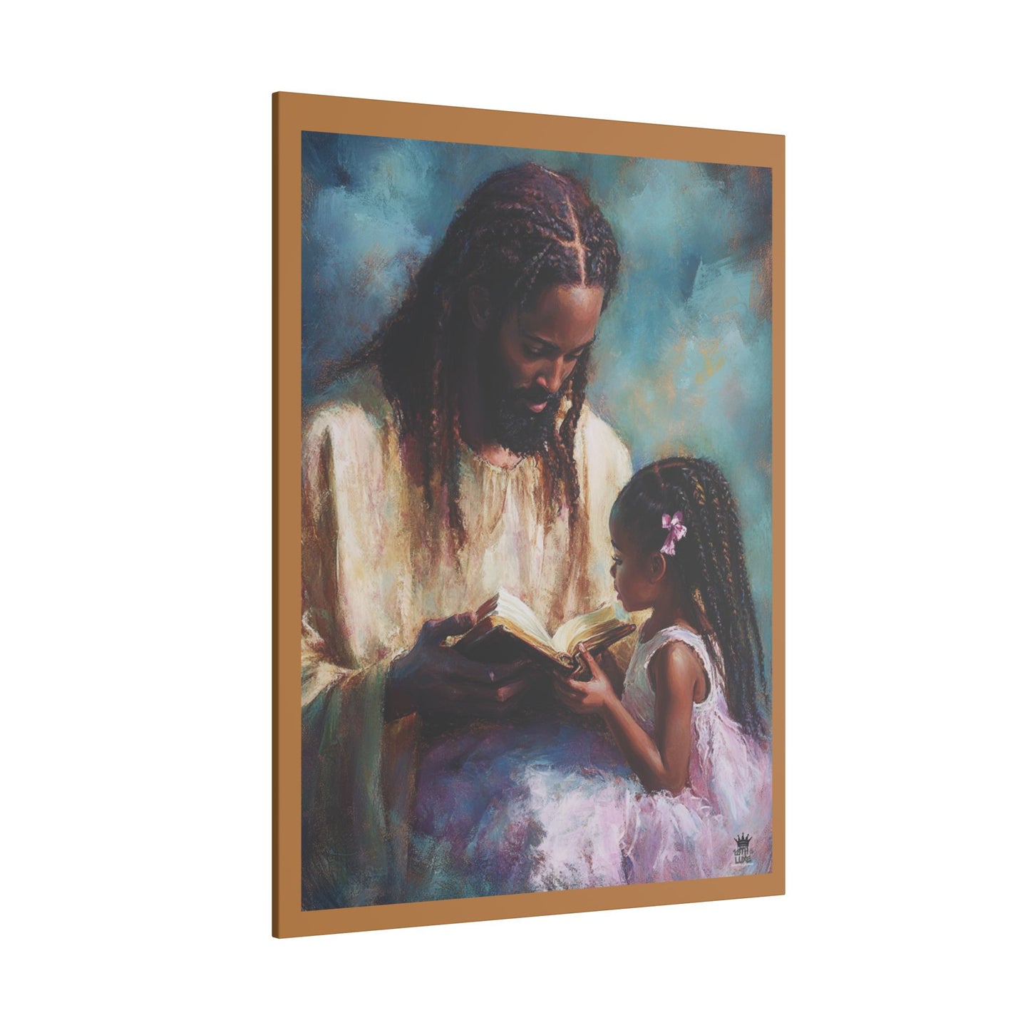 Jesus Reading, Matte Canvas, Stretched, 0.75" (Vertical)