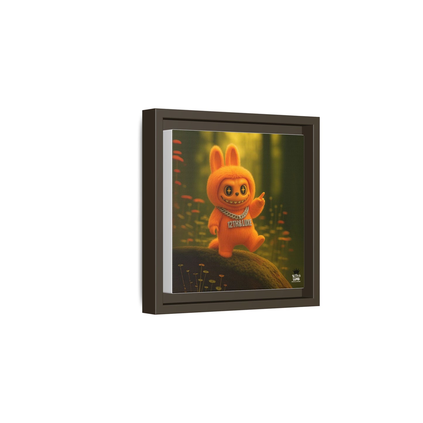Plush Monster Orange - Canvas Art