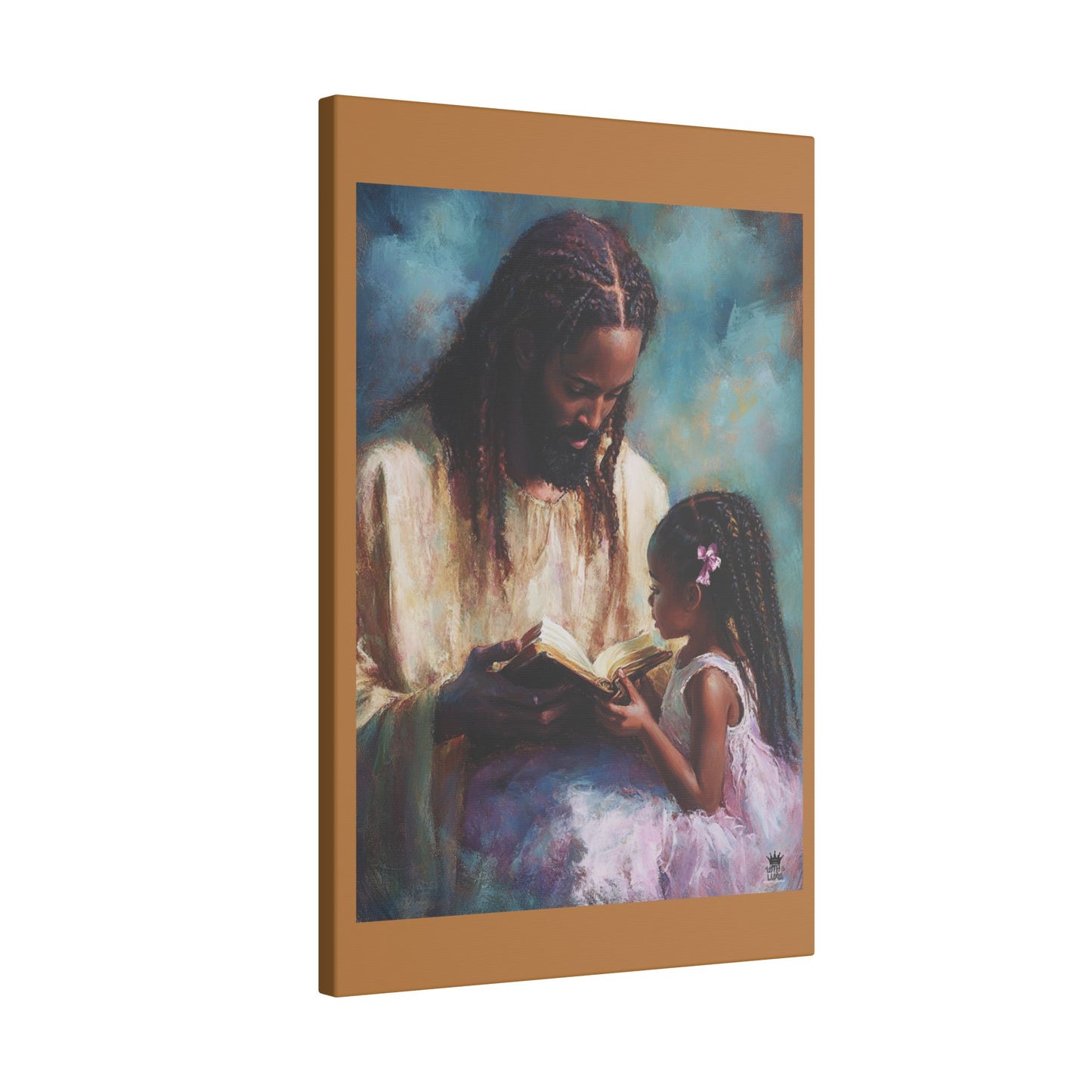 Jesus Reading, Matte Canvas, Stretched, 0.75" (Vertical)