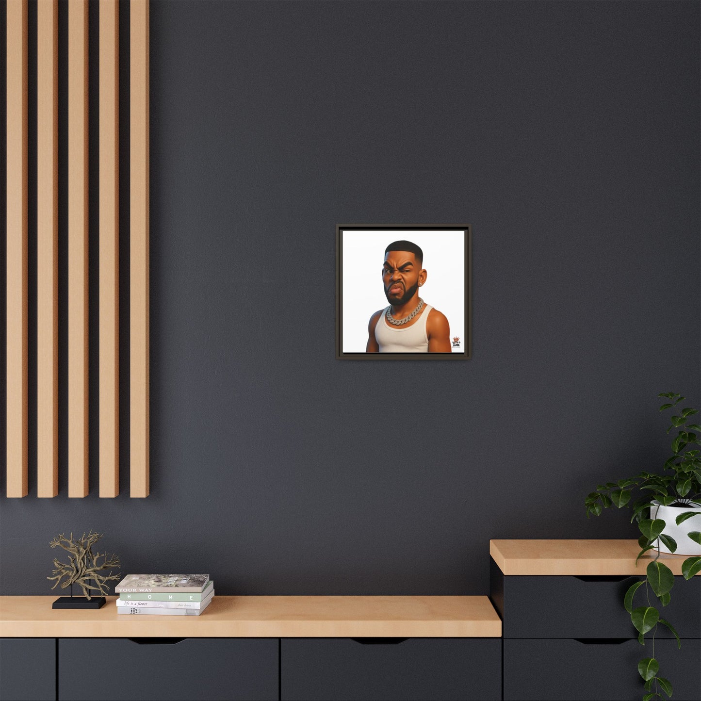 Man Funky Face - Canvas Art