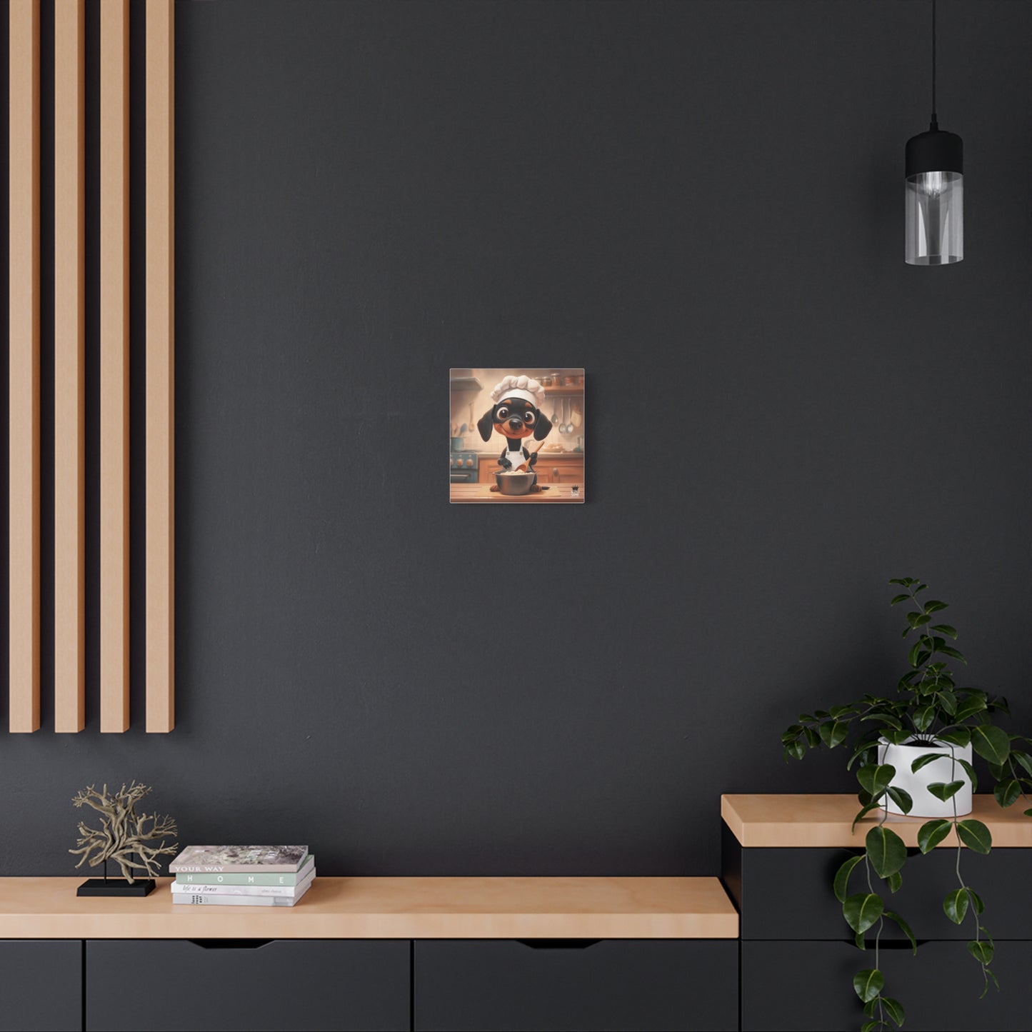 Doberman Puppy Chef Canvas Art