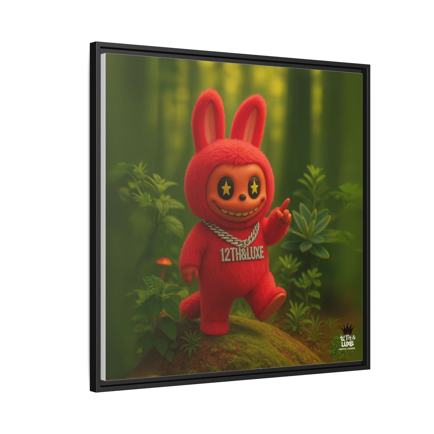 Plush Monster Red - Canvas Art