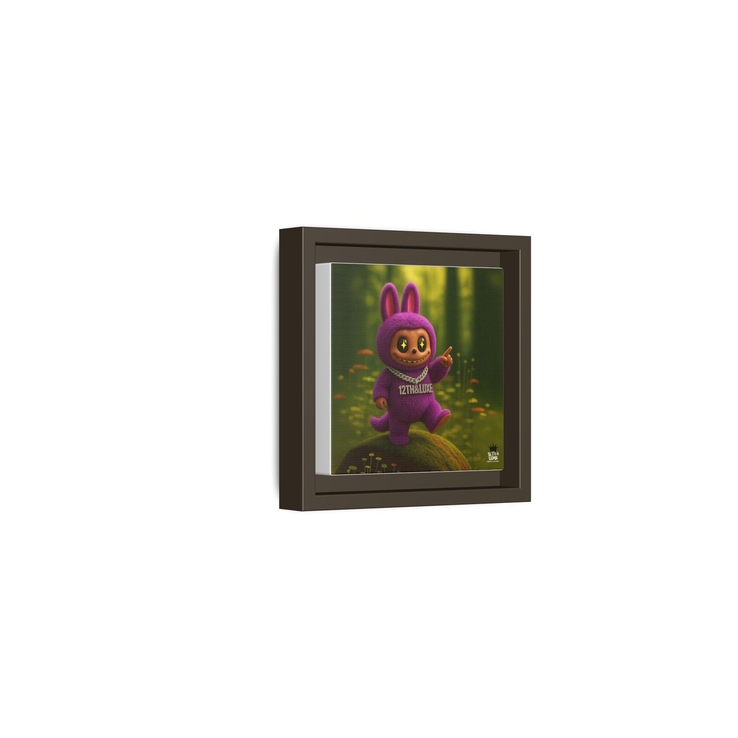 Plush Monster Purple - Canvas Art