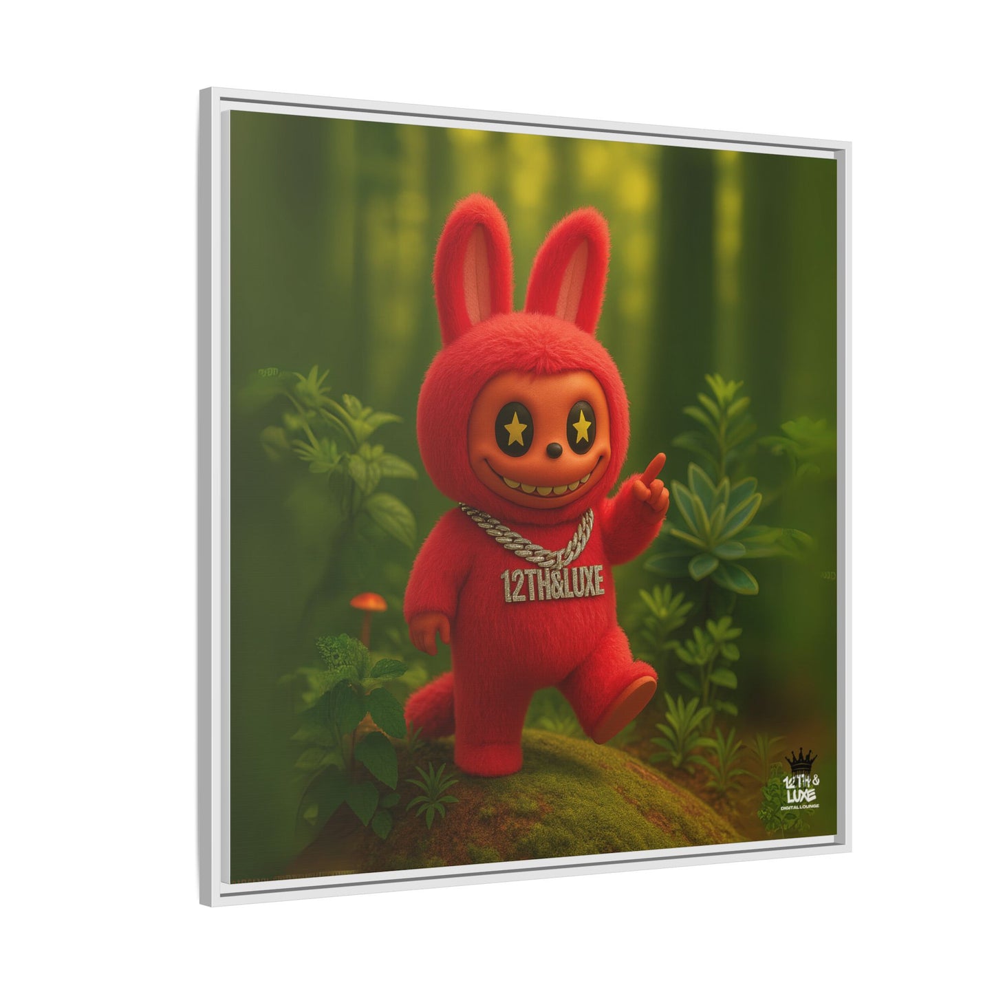 Plush Monster Red - Canvas Art