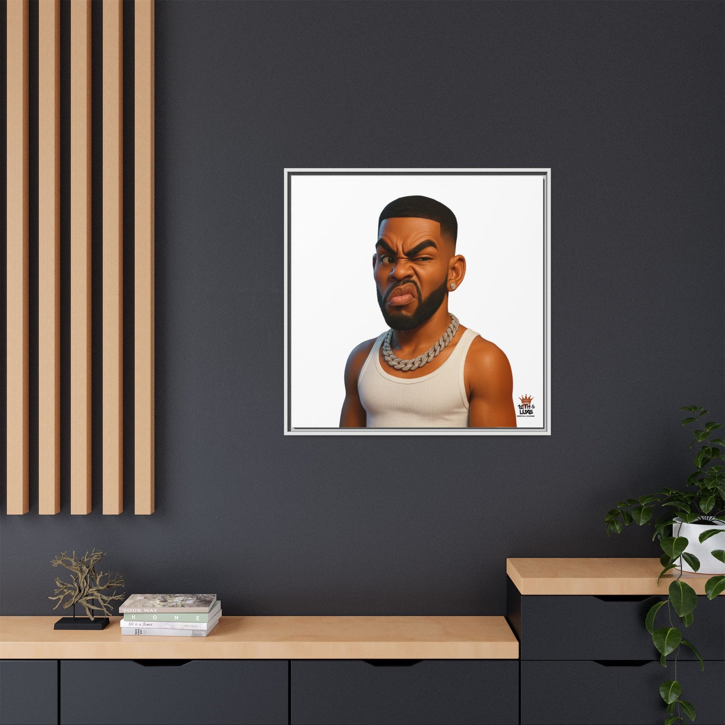 Man Funky Face - Canvas Art