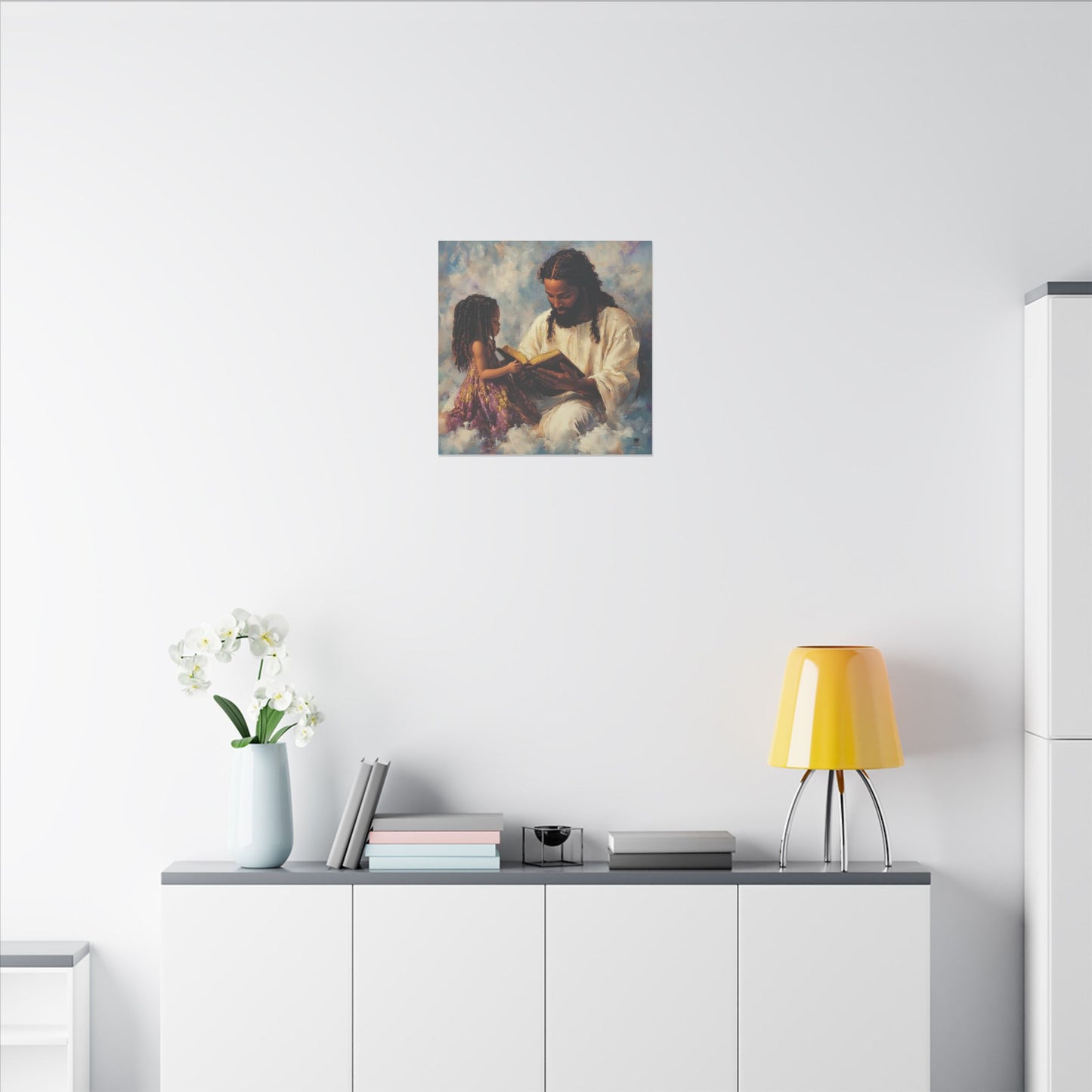 Jesus Reading, Matte Canvas, Stretched, 0.75"