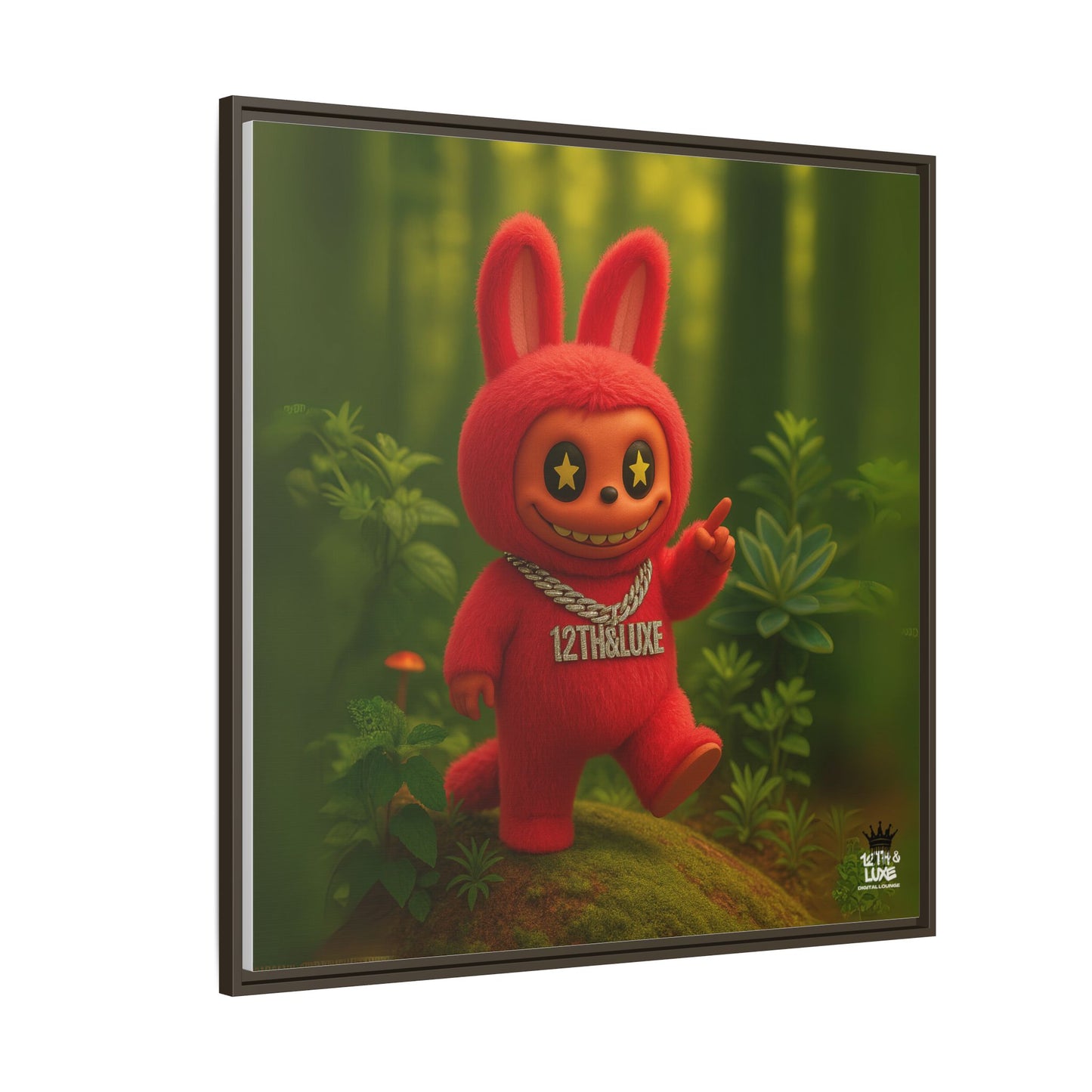 Plush Monster Red - Canvas Art