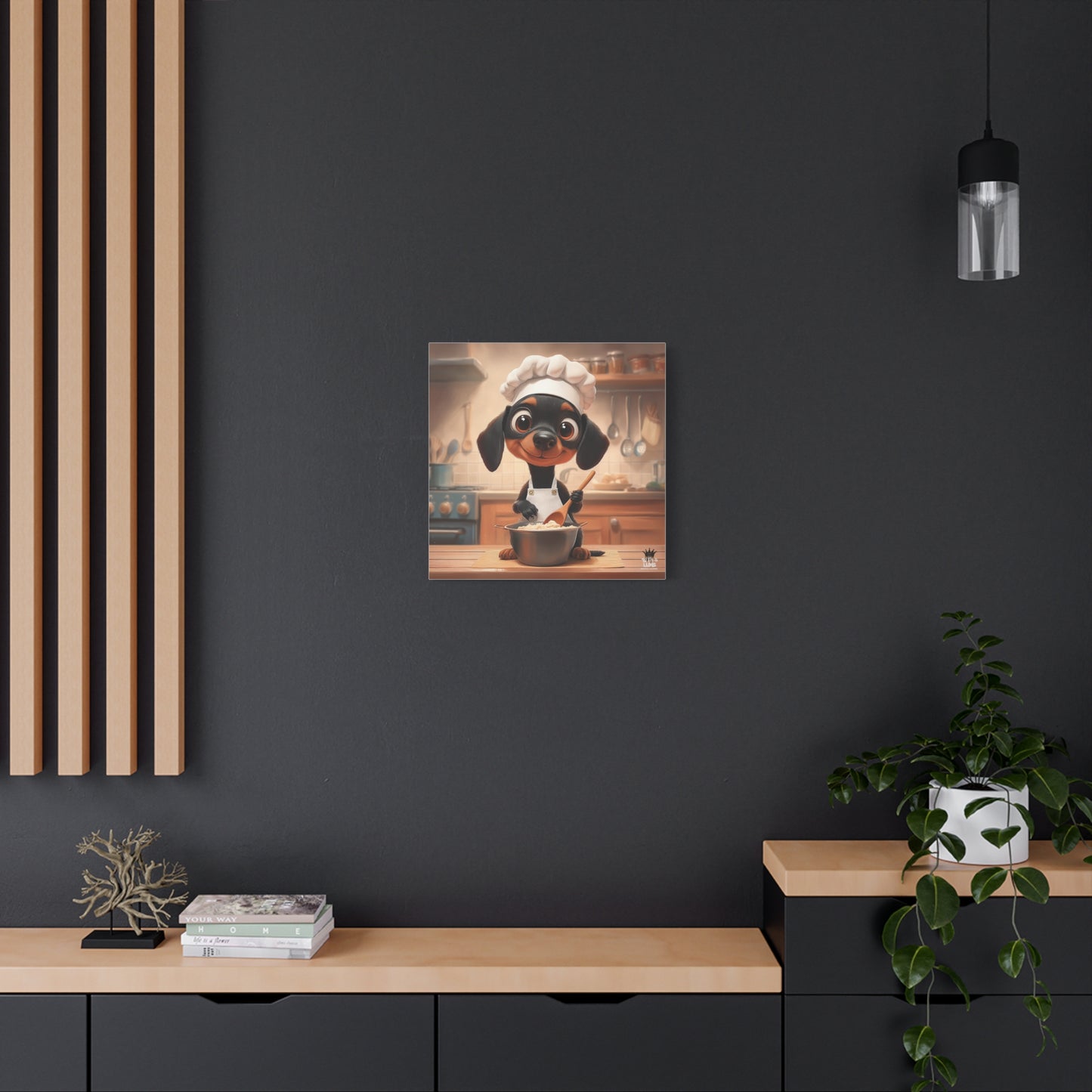Doberman Puppy Chef Canvas Art
