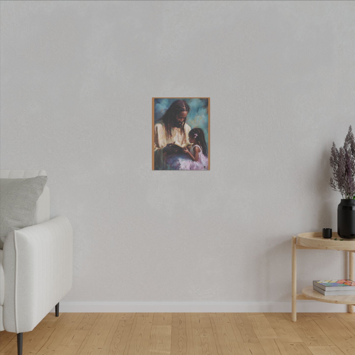 Jesus Reading, Matte Canvas, Stretched, 0.75" (Vertical)