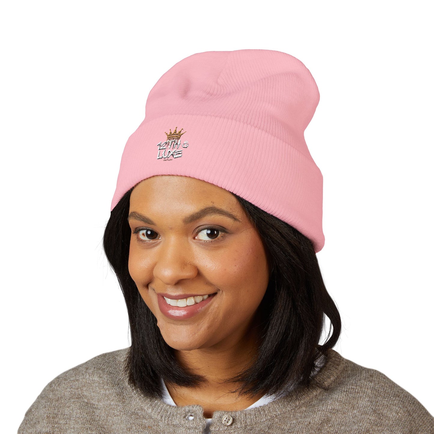 Embroidered Cuffed Beanie