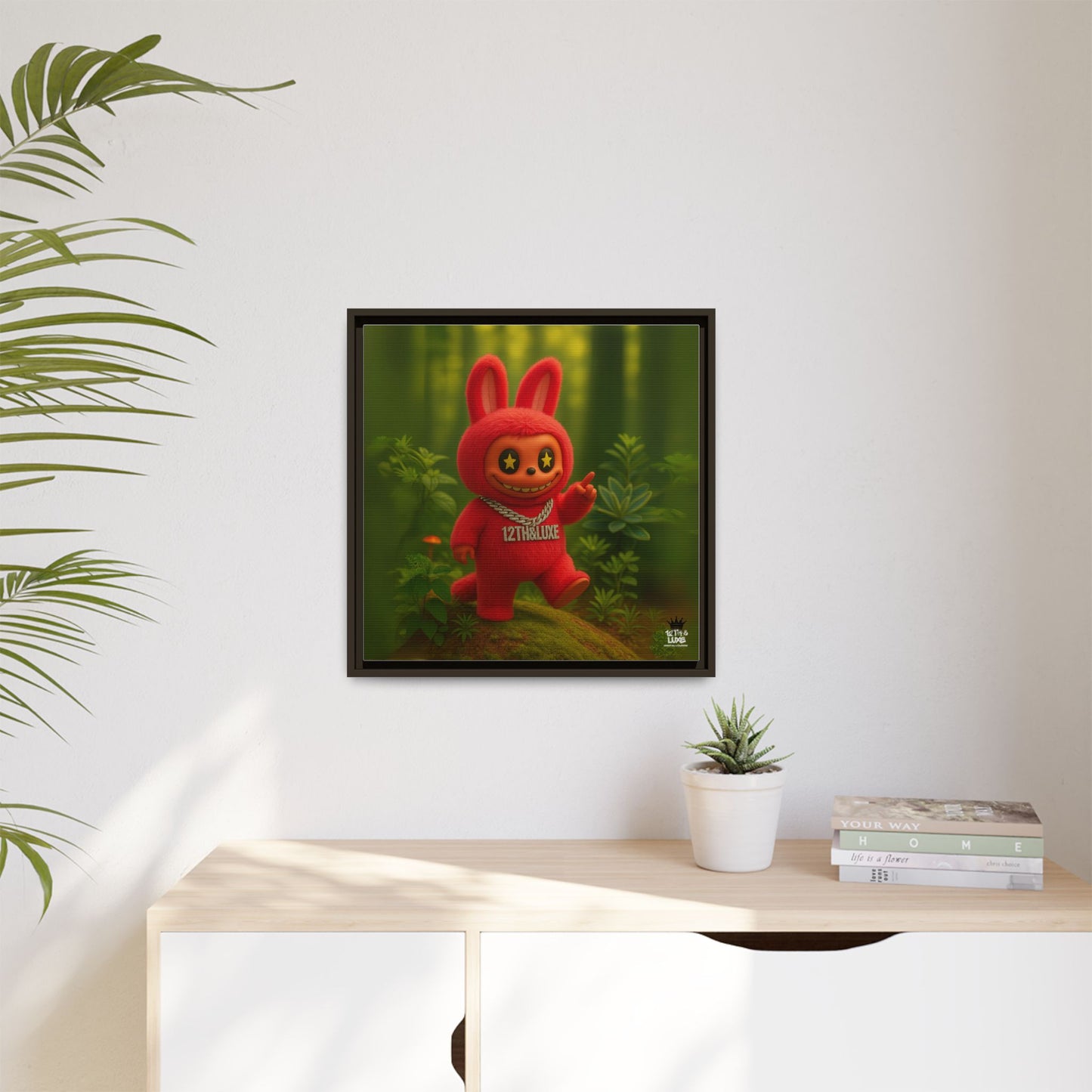 Plush Monster Red - Canvas Art