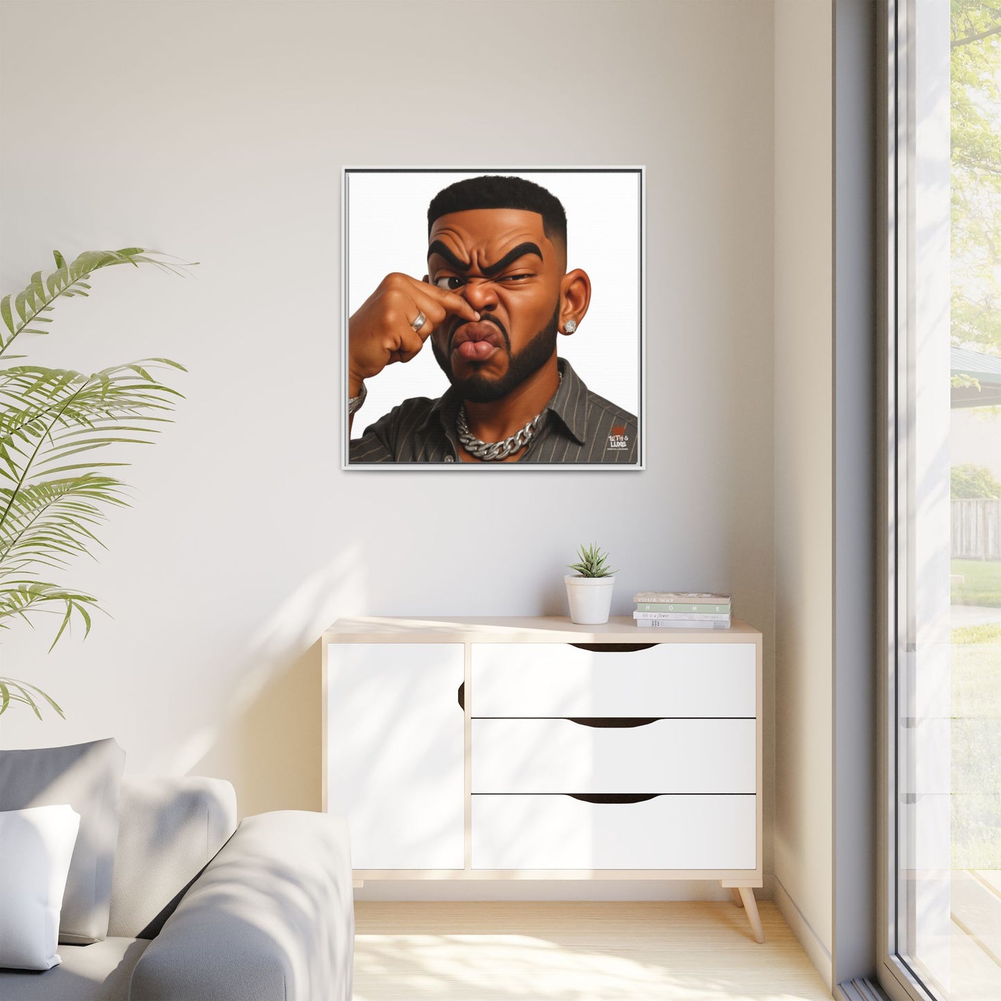 Man Funky Face 2 - Canvas Art