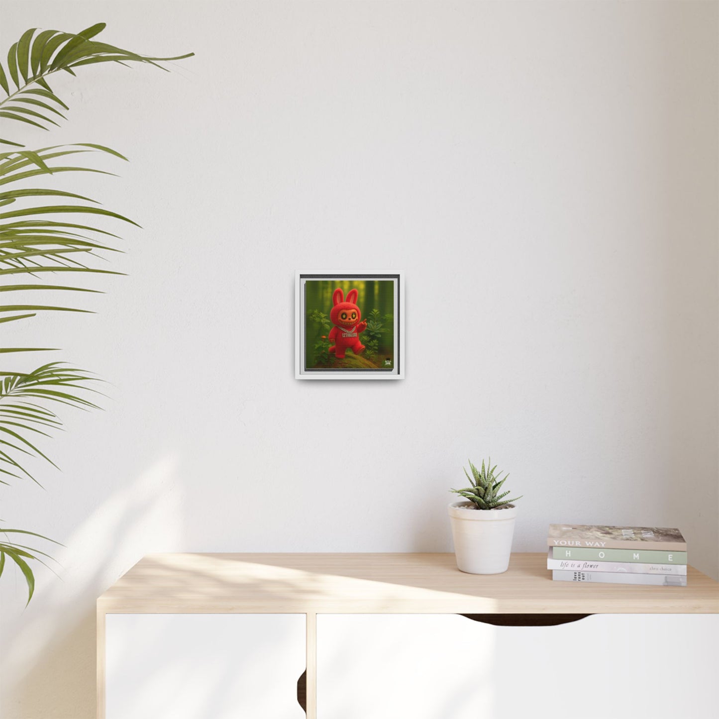 Plush Monster Red - Canvas Art